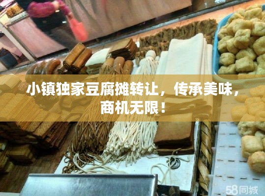 小镇独家豆腐摊转让,传承美味,商机无限!