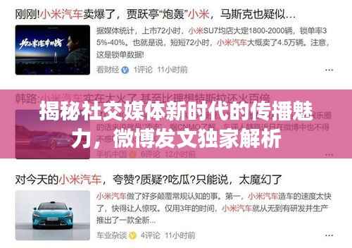 揭秘社交媒体新时代的传播魅力,微博发文独家解析