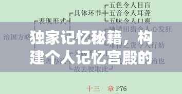 独家记忆秘籍,构建个人记忆宫殿的神奇路径揭秘