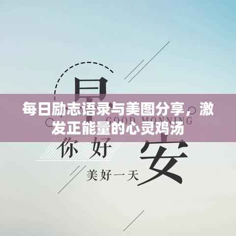 每日励志语录与美图分享，激发正能量的心灵鸡汤