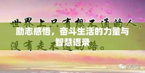 励志感悟，奋斗生活的力量与智慧语录