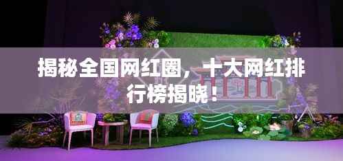 揭秘全国网红圈,十大网红排行榜揭晓!