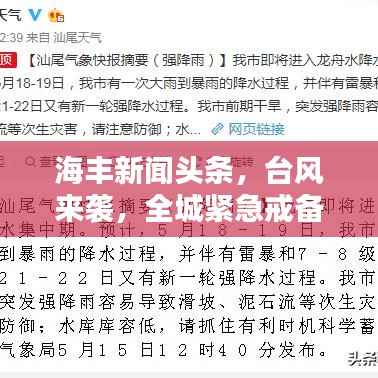 海丰新闻头条,台风来袭,全城紧急戒备!