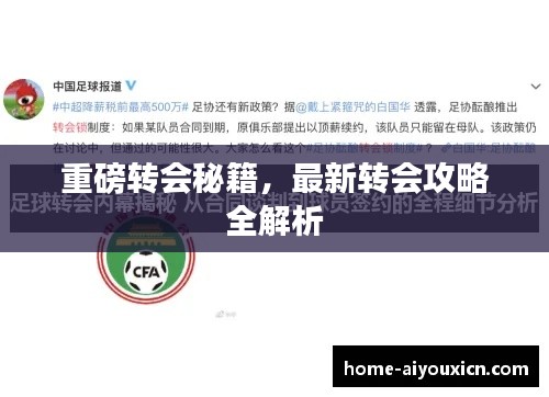 重磅转会秘籍,最新转会攻略全解析